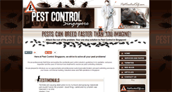Desktop Screenshot of pestcontrolsg.com